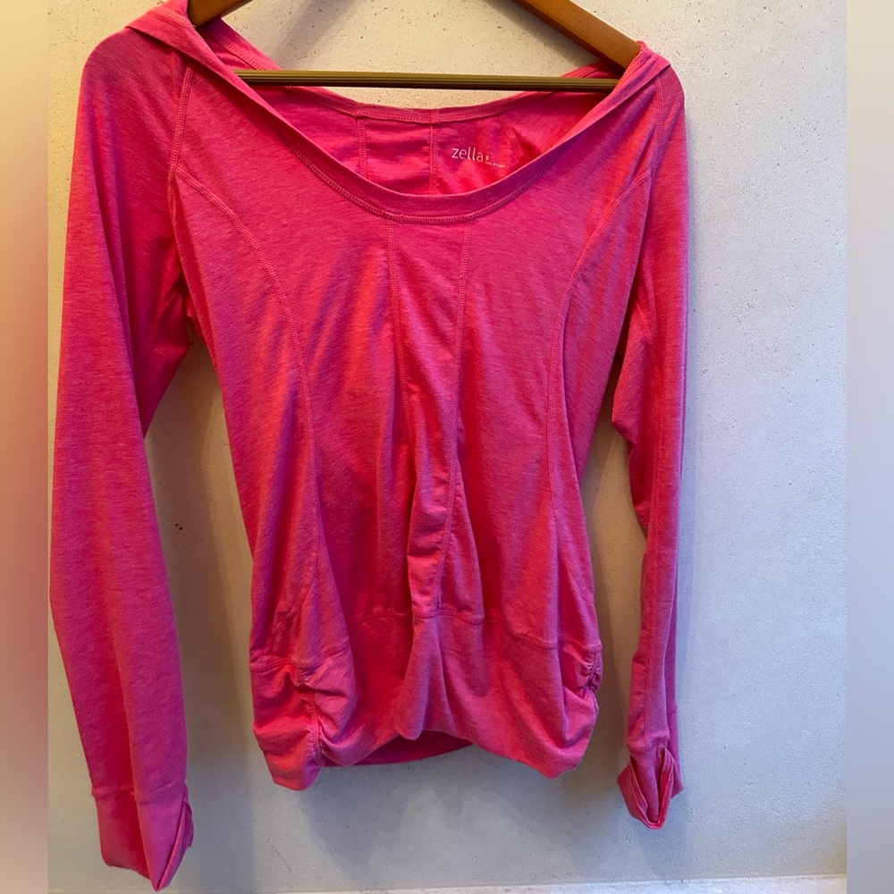 Pink athletic long sleeve, Size small